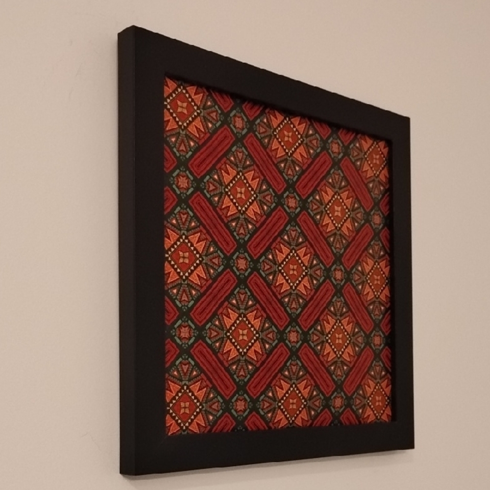 Geometric Patterned Wall Art in Black Frame - Picture 5 of 5